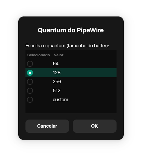 PipeWire Quantum